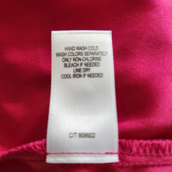 New Just Taylor Dress Size Small Womens Peasant Floral Chiffon Deep Vneck Pink - Picture 12 of 12